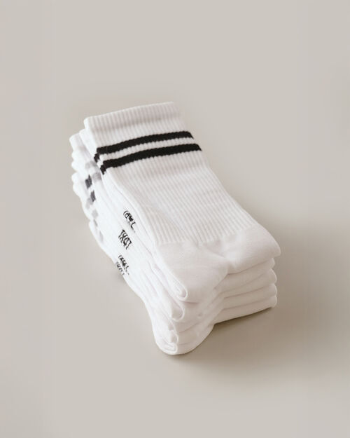 Paquete Calcetines Blanco Rib